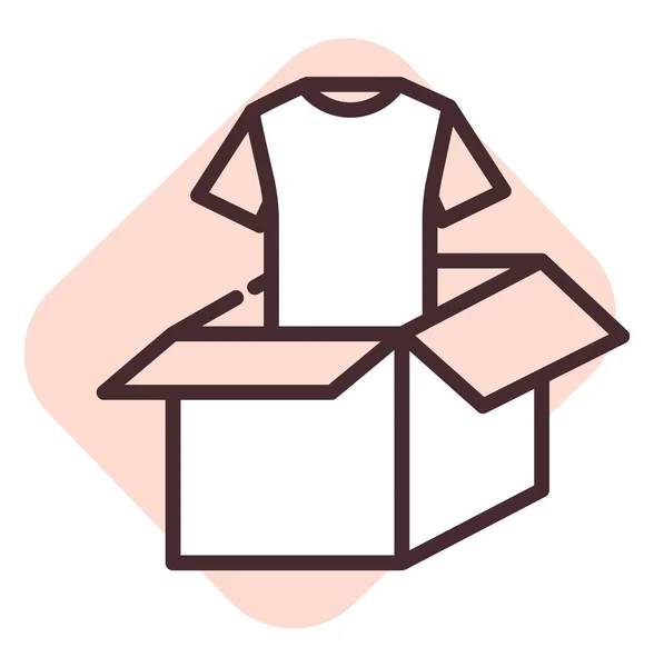 チャリティーと寄付の服 イラスト 白い背景のベクトル — ストックベクタ