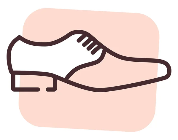 男装典雅男鞋 白色背景上的矢量 — 图库矢量图片