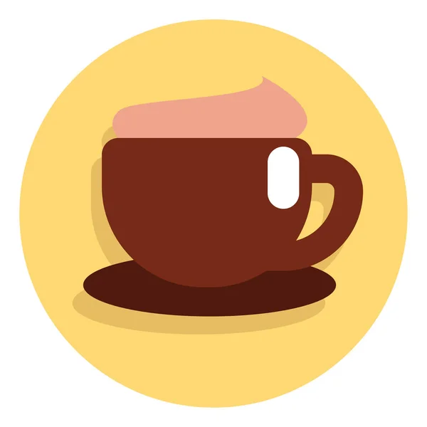 Kawiarnia Latte Ilustracja Wektor Białym Tle — Wektor stockowy