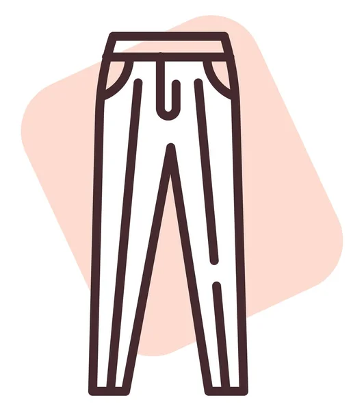 服のズボン イラスト 白い背景のベクトル — ストックベクタ