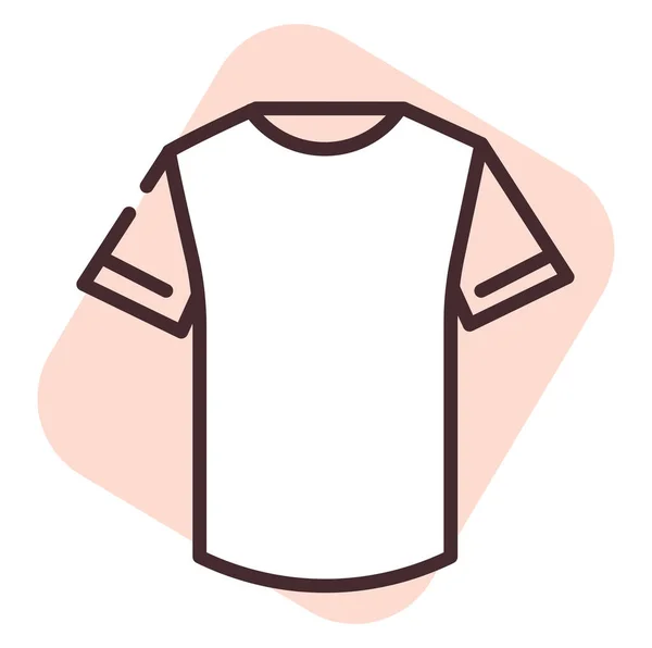 Vestuário Mens Tshirt Ilustração Vetor Sobre Fundo Branco — Vetor de Stock