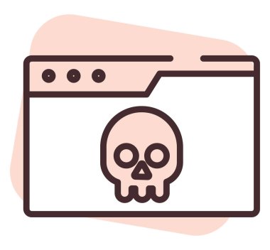 Siber güvenlik Wi-Fi spam, illüstrasyon, beyaz arkaplan üzerindeki vektör.