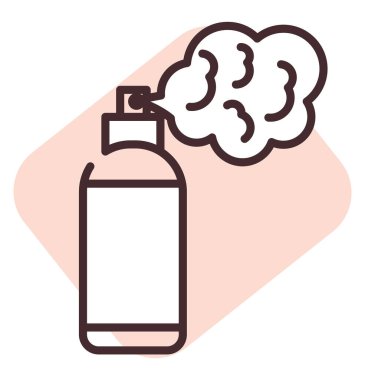 Afet CO2 gazı, illüstrasyon, beyaz arkaplan üzerindeki vektör.