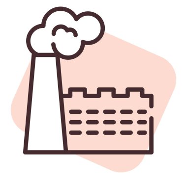 Afet zehirli hava, illüstrasyon, beyaz arka planda vektör.