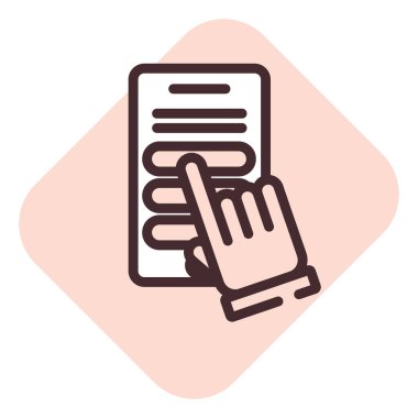 E kitapları testi, illüstrasyon, beyaz arkaplan üzerindeki vektör.