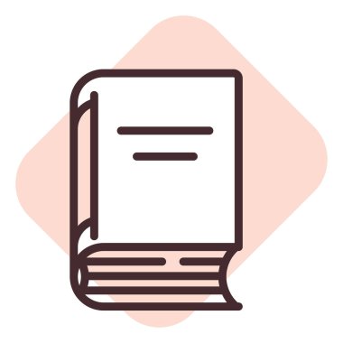 E kitap kitabı, illüstrasyon, beyaz arkaplan üzerindeki vektör.