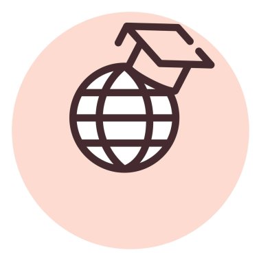 E kitabı dünya eğitimi, illüstrasyon, beyaz arka plan vektörü.