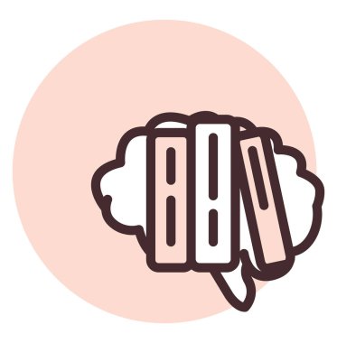 E kitaplığı, illüstrasyon, beyaz arkaplan üzerindeki vektör.