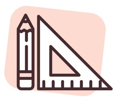 Grafik tasarım kalem, illüstrasyon, beyaz arkaplan üzerindeki vektör.