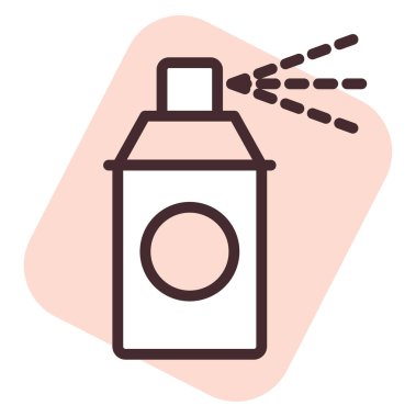 Grafik tasarım sprey aracı, illüstrasyon, beyaz arkaplan üzerindeki vektör.