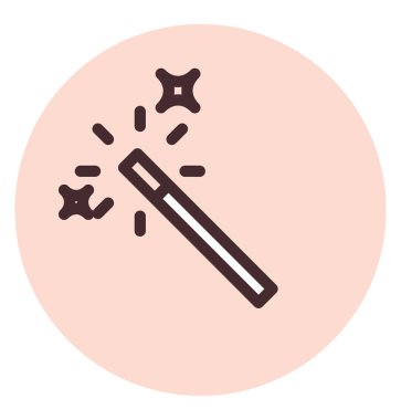 Grafik tasarım değneği, illüstrasyon, beyaz arkaplan üzerindeki vektör.