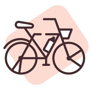 Hobi bycicle, illüstrasyon, beyaz arkaplanda vektör.