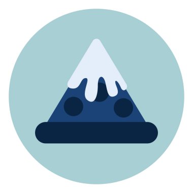 Abur cubur pizza, illüstrasyon, beyaz arka planda vektör..