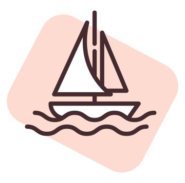 Hobiler: Denizci, illüstrasyon, beyaz arka plan vektörü.