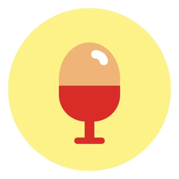 Food Boiled Egg Illustration Vector White Background — Stock Vector