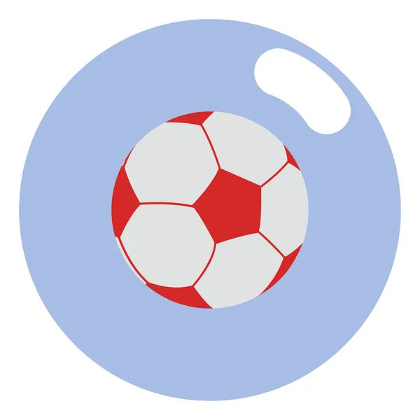 Fußball Illustration Vektor Auf Weißem Hintergrund — Stockvektor
