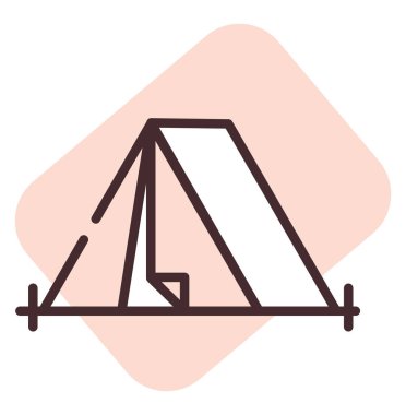 Hobiler kamp, illüstrasyon, beyaz arka plan vektörü.