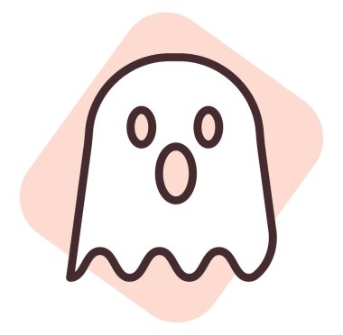 Bayram Cadılar Bayramı, illüstrasyon, beyaz arkaplanda vektör.