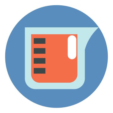 Turuncu kimyasal reaksiyon, illüstrasyon, beyaz arkaplan üzerindeki vektör.