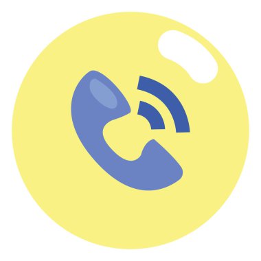 Otel çağrısı, illüstrasyon, beyaz arkaplan vektörü.