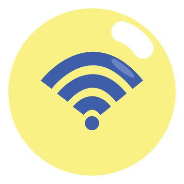 Otel kablosuz internet, illüstrasyon, beyaz arkaplan vektörü.