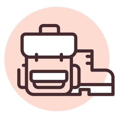 Hobiler yürüyüş, illüstrasyon, beyaz arkaplan üzerindeki vektör.