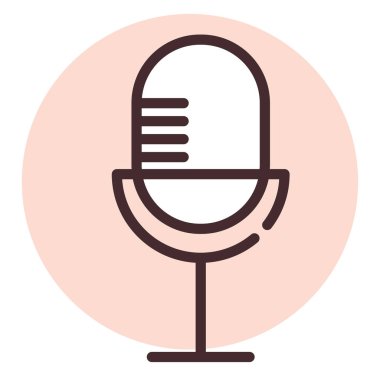 Hobileri şarkı, illüstrasyon, beyaz arkaplan vektörü.