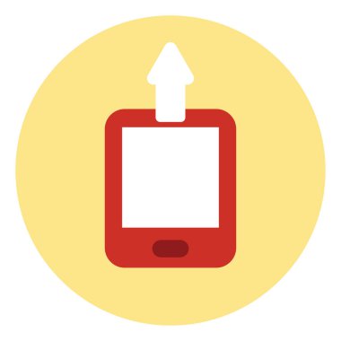 Lojistik telefon, illüstrasyon, beyaz arkaplan üzerindeki vektör.