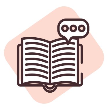 Pazarlama hikayesi anlatma, illüstrasyon, beyaz arkaplan üzerinde vektör.