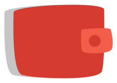 Pazar cüzdanı, illüstrasyon, beyaz arkaplan vektörü.