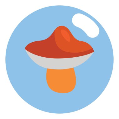 Ekim mantarı, illüstrasyon, beyaz arkaplan vektörü.