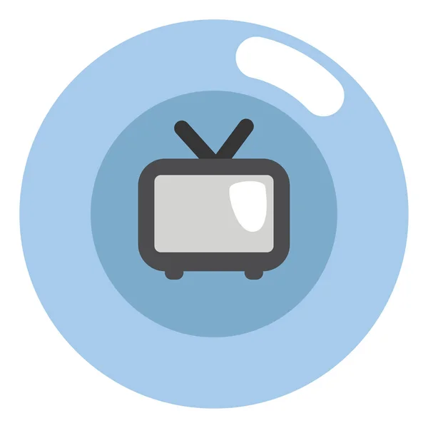 Χόμπι Τηλεόραση Εικονογράφηση Διάνυσμα Λευκό Φόντο — Διανυσματικό Αρχείο