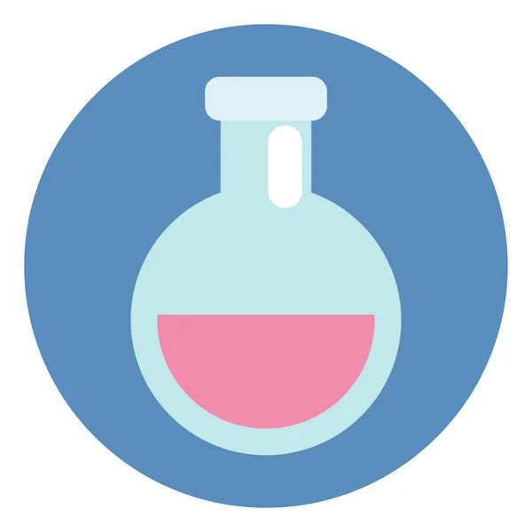 ピンクの化学反応 イラスト 白い背景のベクトル — ストックベクタ
