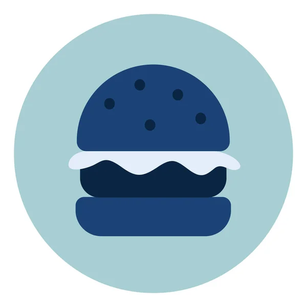 Burger Malbouffe Illustration Vecteur Sur Fond Blanc — Image vectorielle