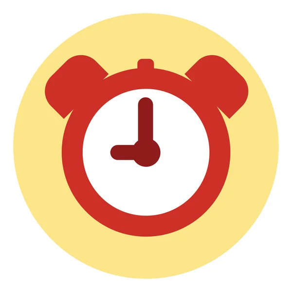 Logistics Alarm Clock Illustration Vector White Background — Stock Vector