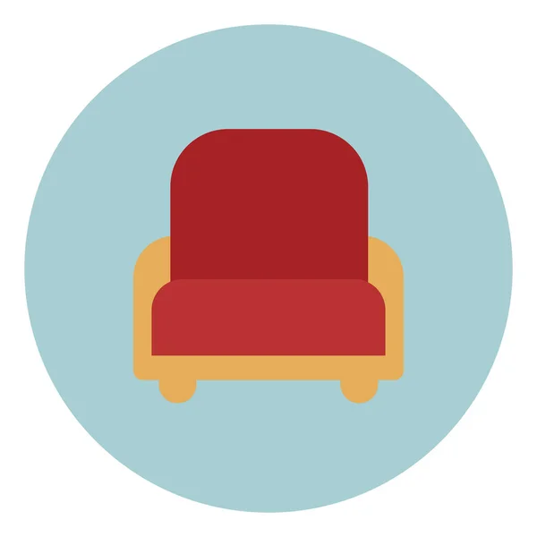 Cadeira Filme Ilustração Vetor Sobre Fundo Branco —  Vetores de Stock