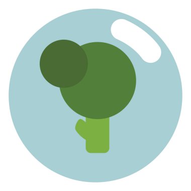 Yeşil bahar ağacı, illüstrasyon, beyaz arkaplanda vektör.