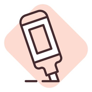 Ofis işareti, illüstrasyon, beyaz arkaplan üzerindeki vektör.