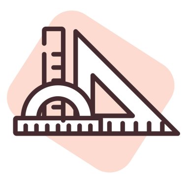 Ofis cetveli, illüstrasyon, beyaz arkaplan üzerindeki vektör.