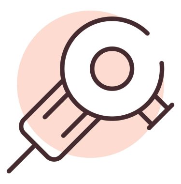 Boru kesme aracı, illüstrasyon, beyaz arkaplan üzerindeki vektör.