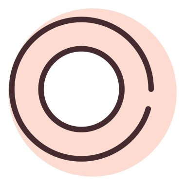 Ortam durdurma düğmesi, illüstrasyon, beyaz arkaplan üzerindeki vektörü oynat.