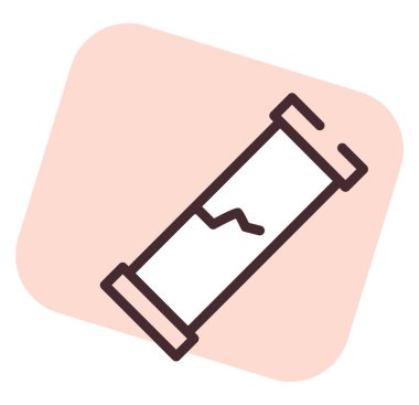 Kırık tesisat boruları, illüstrasyon, beyaz arka planda vektör..