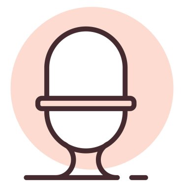 Su tesisatı klozet, illüstrasyon, beyaz arka planda vektör..