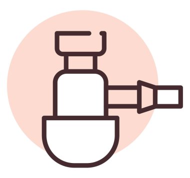 Boru tesisatı, illüstrasyon, beyaz arkaplan vektörü.