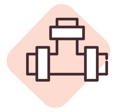 Tesisat bakımı, illüstrasyon, beyaz arkaplan üzerindeki vektör.