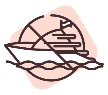 Motosiklet boyutuna izin verilmiyor, resimleme, beyaz arkaplanda vektör.