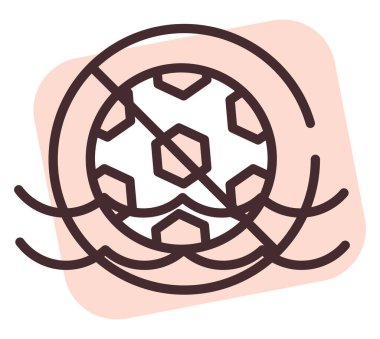 Havuzda top yok, illüstrasyon, beyaz arkaplanda vektör.