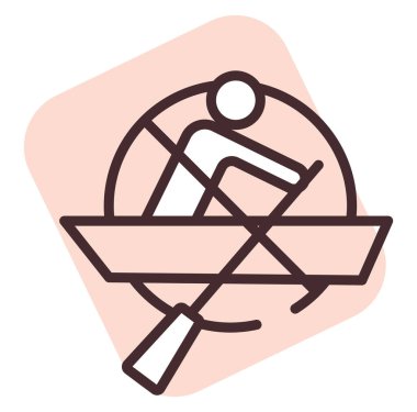 Havuz ve sahil yelken yok, resim, beyaz arka planda vektör.