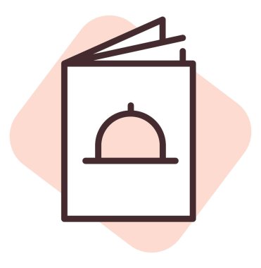 Yazdırma menüsü, illüstrasyon, beyaz arkaplan üzerindeki vektör.