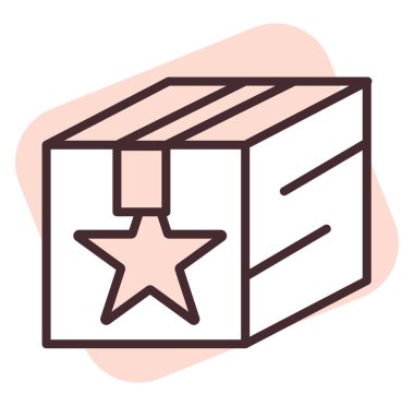 Yazdırma kutusu tasarımı, illüstrasyon, beyaz arkaplan üzerindeki vektör.